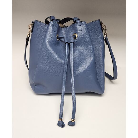 H&M Blue Bucket Shoulder Bag NWT - Picture 2 of 12